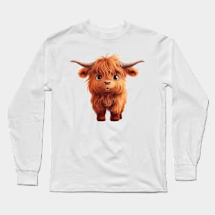 Baby Highland Cow Long Sleeve T-Shirt